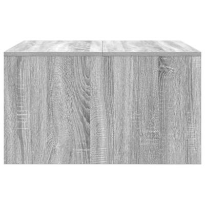 Salontafel met lades 70,5x70x40 cm grijs Sonoma