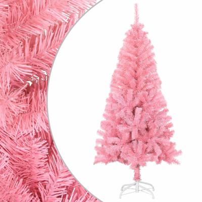 VidaXL Kunstkerstboom met standaard 120 cm pvc roze