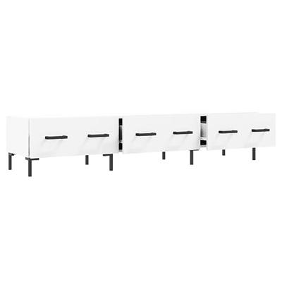 Tv-meubel 150x36x30 cm bewerkt hout wit