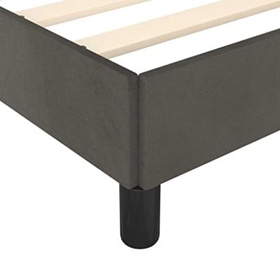 Bedframe zonder matras 180x200 cm fluweel donkergrijs
