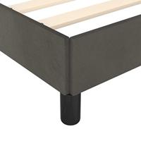Bedframe met hoofdeinde fluweel donkergrijs 180x200 cm - thumbnail