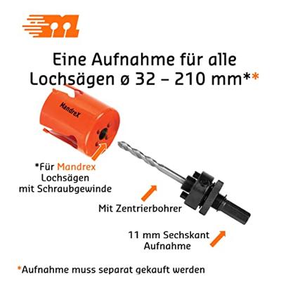 Gatzaag 200mm 60mm diep Mandrex SuperXcut TCT zonder Adapter