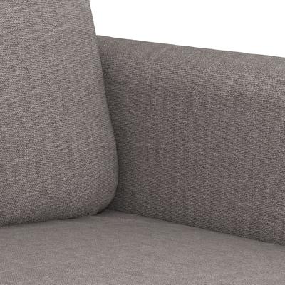 4-delige Loungeset met kussens stof taupe - thumbnail