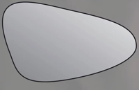 INK SP22 Spiegel - 120x4x70cm - organisch - in stalen kader - rechts aluminium wit mat 8409221 - thumbnail