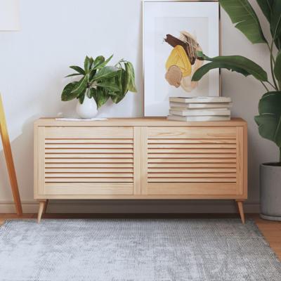 Louvredeuren 2 st 39,5x59,4 cm massief grenenhout