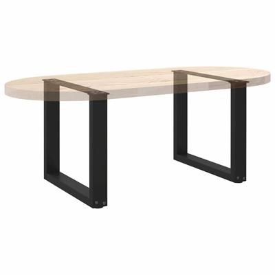 Bartafelpoten 2 st U-vormig 60x(110-111) cm staal zwart