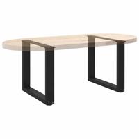 Bartafelpoten 2 st U-vormig 50x(90-91) cm staal zwart - thumbnail
