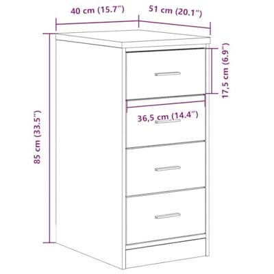 Garagekast 40x51x85 cm massief grenenhout zwart