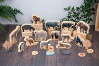 Tickit Houten Blokken Wilde Dieren - thumbnail