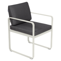 Fermob Bellevie dining armchair tuinstoel Clay grey - Graphite - thumbnail