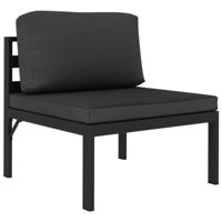 10-delige Loungeset met kussens aluminium antracietkleurig - thumbnail