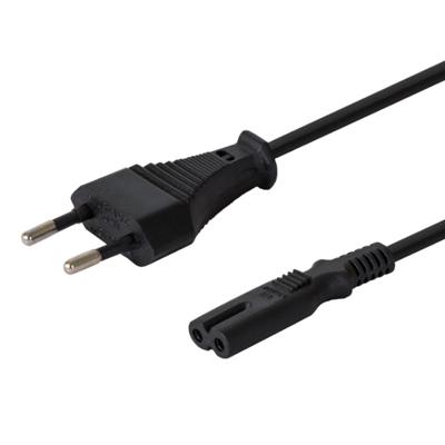 Savio CL-100 electriciteitssnoer Zwart 1,8 m IEC Type E (3.4 mm, 3.1 mm) IEC C7