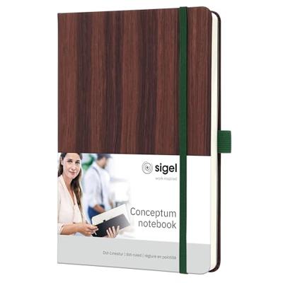 Sigel Conceptum CO673 Notitieboek Dotted (punten) Bruin Aantal paginas: 97 DIN A5 staand