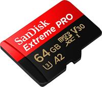 Sandisk MicroSDXC Extreme PRO 64GB 200/90 Mb/s - A2 - V30 - thumbnail