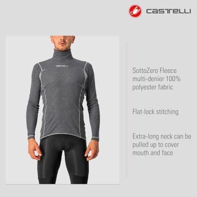 Castelli Flanders warm lange mouw ondershirt grijs heren XL