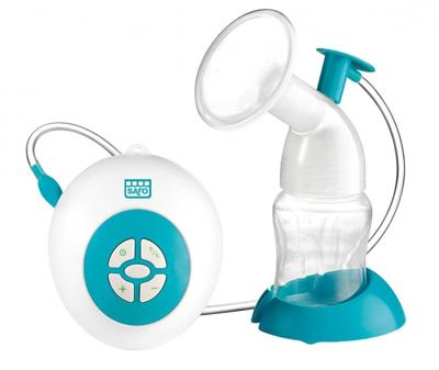 Saro elektrische borstkolf met fles 150 ml groen Saro elektrische borstkolf met fles 150 ml groen