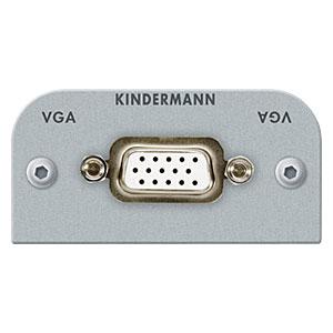 Kindermann 7441000501 VGA scherm met kabel aansluiting op aansluiting, 54 x 54 mm zwart
