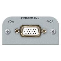 Kindermann 7441000501 VGA scherm met kabel aansluiting op aansluiting, 54 x 54 mm zwart - thumbnail