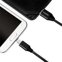 USB 2.0 aansluitkabel, USB (type A) naar micro-USB zwart, 1 m - thumbnail