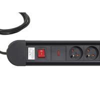 Maclean MCE11 power uitbreiding 1,5 m 8 AC-uitgang(en) Binnen Zwart - thumbnail