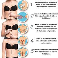 Magic Push up Plak BH - open rug bh - Va-va-Voom Bra - Bh zonder achterkant - Lage rug bh - thumbnail