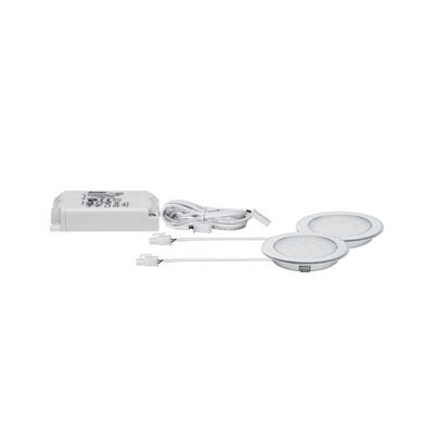 Paulmann 99920 LED-inbouwlamp Set van 2 stuks LED LED vast ingebouwd 5 W Chroom (glanzend)