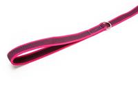 Antislip Hondenriem - 20mm x 1,8m - Met handvat & O-ring - Roze - thumbnail