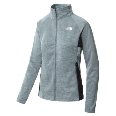 The North Face Athletic Outdoor Midlayer Full Zip Dames Vest Goblin Blue White Heather - TNF Black Heather S