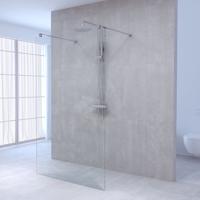 Sanituba Complete Profielloze Doorloopdouche 100 cm Chroom - thumbnail