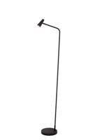 Lucide STIRLING - Oplaadbare Vloerlamp - Accu/Batterij - LED 3 StepDim - 1x3W 2700K - Zwart - thumbnail
