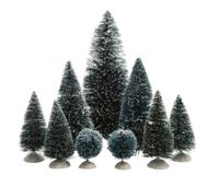 Denneboom assortiment set 9 boompjes groen Kerst Everlands - Everlands - thumbnail