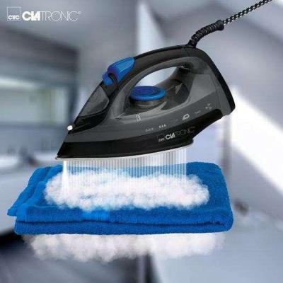 Clatronic DB 3703 Stoomstrijkijzer Zwart, Blauw 1800 W