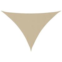 VidaXL Zonnescherm driehoekig 2,5x2,5x3,5 m oxford stof beige - thumbnail