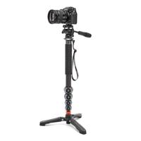 3 Legged Thing Legends Alana Monopod Metallic Slate Grey Kit with DOCZ2 Foot Stabilizer & AH Trinity Darkness, Matte Black - thumbnail