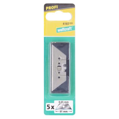 Wolfcraft Professionele trapeziummessen | 0,65 x 61mm | 10 stuks - 4307000 Wolfcraft Professionele trapeziummessen | 0,65 x 61mm | 10 stuks - 4307000