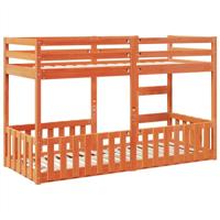 Stapelbed massief grenenhout wasbruin 75x190 cm - thumbnail