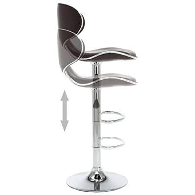 VidaXL Barstoelen 2 st kunstleer bruin