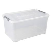 Curver handy+ opbergbox 115 liter transparant - thumbnail