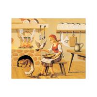 Goki houten blokpuzzel sprookjes - thumbnail