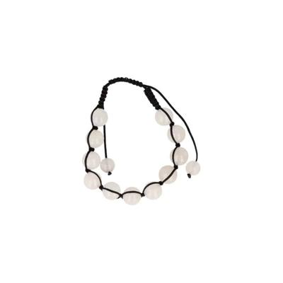 Jade Wit Shamballa Armband (10 mm) Jade Wit Shamballa Armband (10 mm)