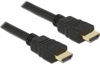 Delock 84752 HDMI-kabel HDMI Aansluitkabel HDMI-A-stekker 1 m Zwart Vergulde steekcontacten, 4K UHD, Afgeschermd (dubbel), Verdraaid - thumbnail