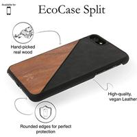 Woodcessories EcoSplit mobiele telefoon behuizingen 11,9 cm (4.7") Hoes Zwart, Walnoot - thumbnail