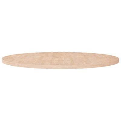 Tafelblad rond Ø90x2,5 cm onbehandeld massief eikenhout