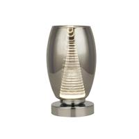 Searchlight Modern tafellampjeCyclone chroom met smoke glas - EU97293-1SM - thumbnail