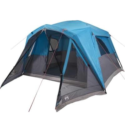 VidaXL Gezinstent met luifel 6-persoons waterdicht blauw VidaXL Gezinstent met luifel 6-persoons waterdicht blauw
