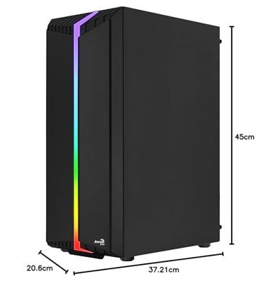 Computerkast Aerocool Bionic Midi Tower Zwart