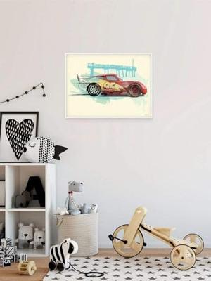 Kunstdruk Cars - Lightning McQueen - 40x30cm