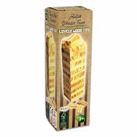 Stapel toren hout 51-delig 17.5x5x5cm - thumbnail