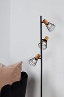 Venture Home Atticus Staande lamp 24x20x138,5 - Zwart - thumbnail