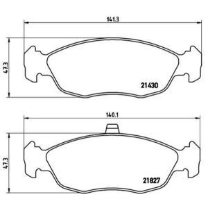 Remblokken set P61051